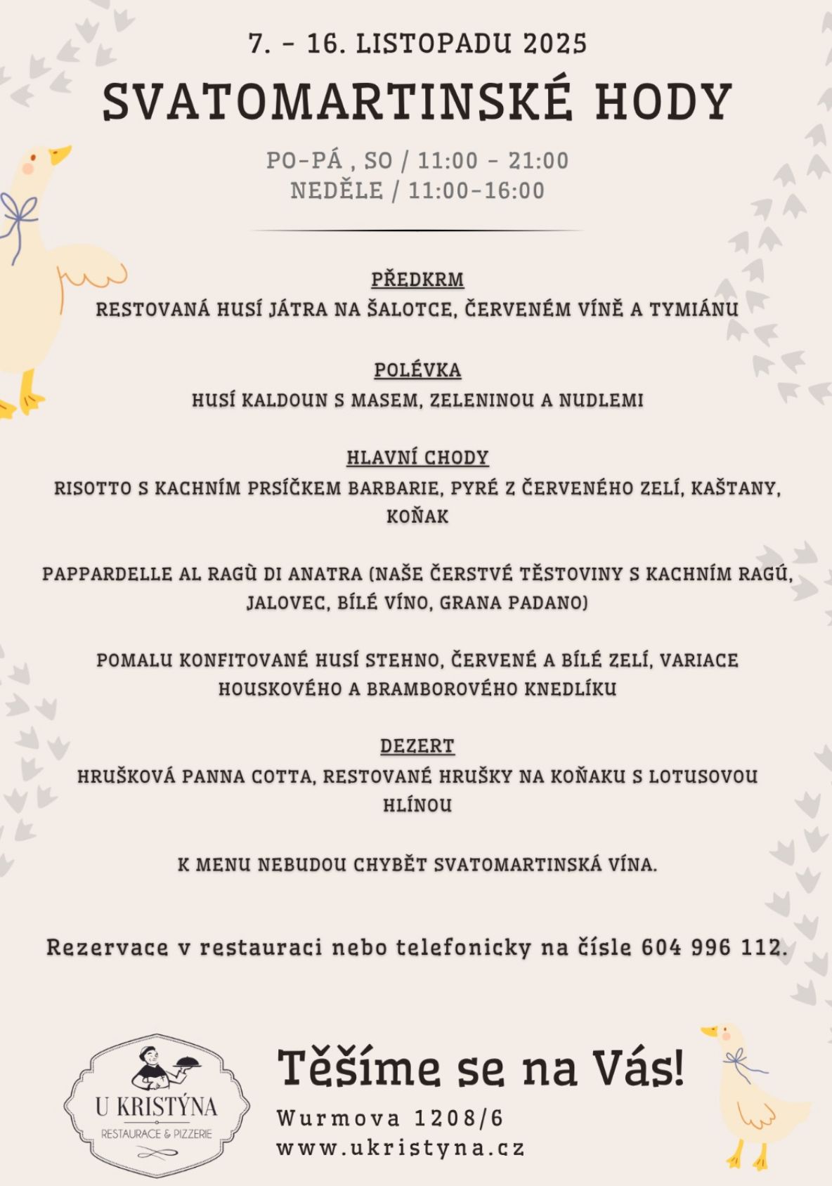 Plakát Restaurace U Kristýna