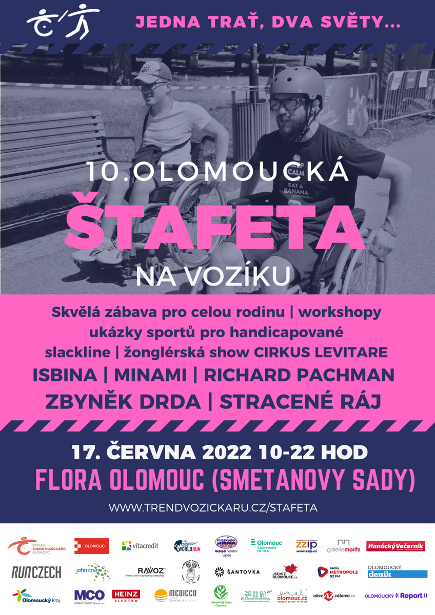 Olomoucká štafeta na vozíku 2022