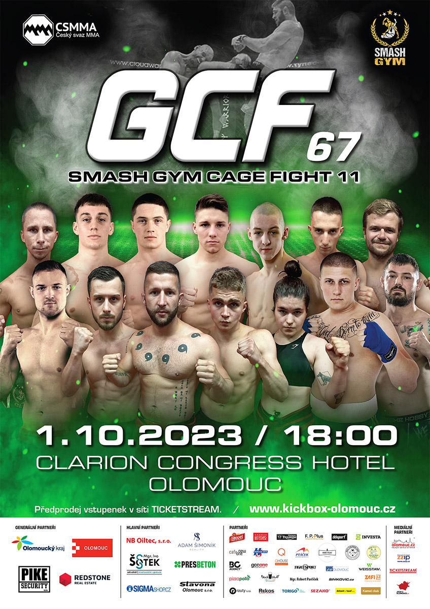 GCF 67 SMASH GYM CAGE FIGHT 11 - detail akce - OLOMOUC.CZ