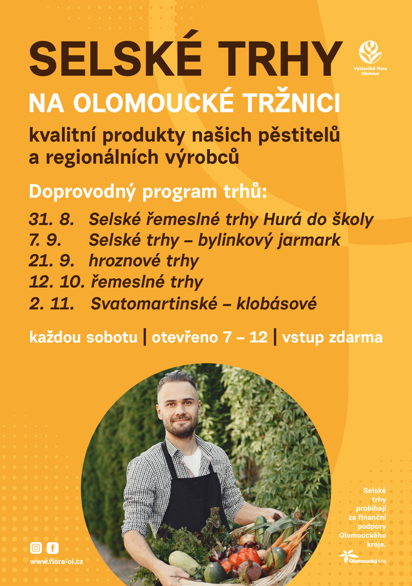 Selské trhy na olomoucké tržnici
