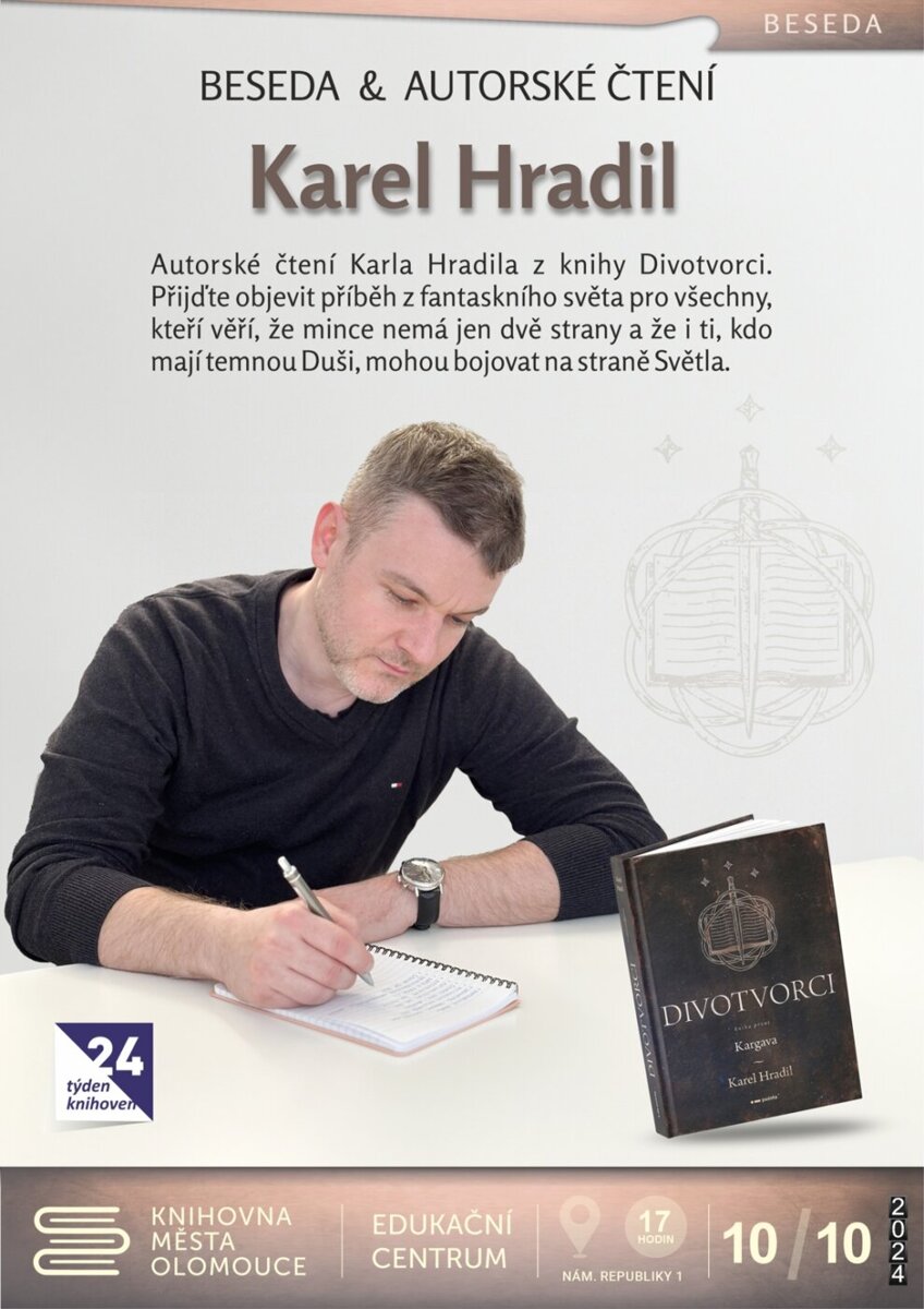 Autorské čtení Karla Hradila