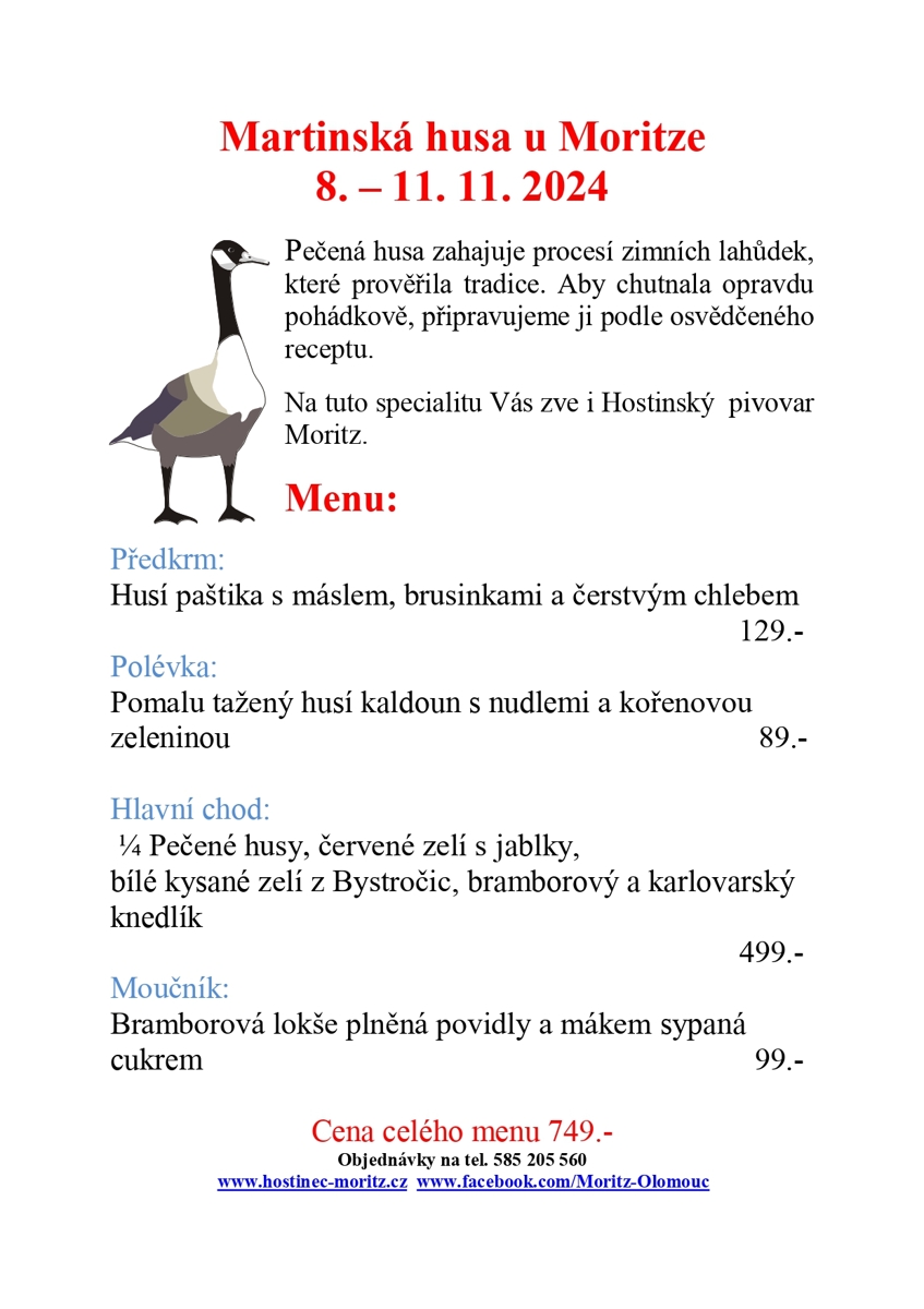 Svatomartinské hody – Moritz