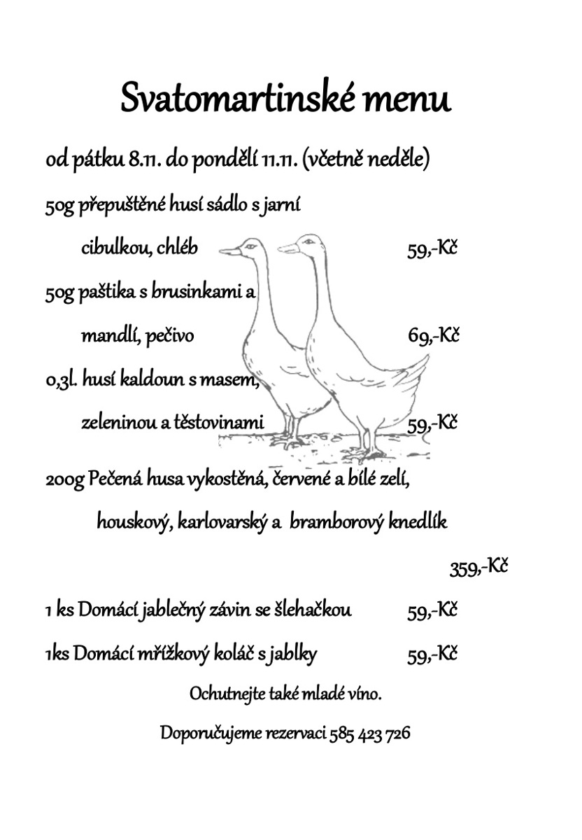 Svatomartinské hody – U Rytíře