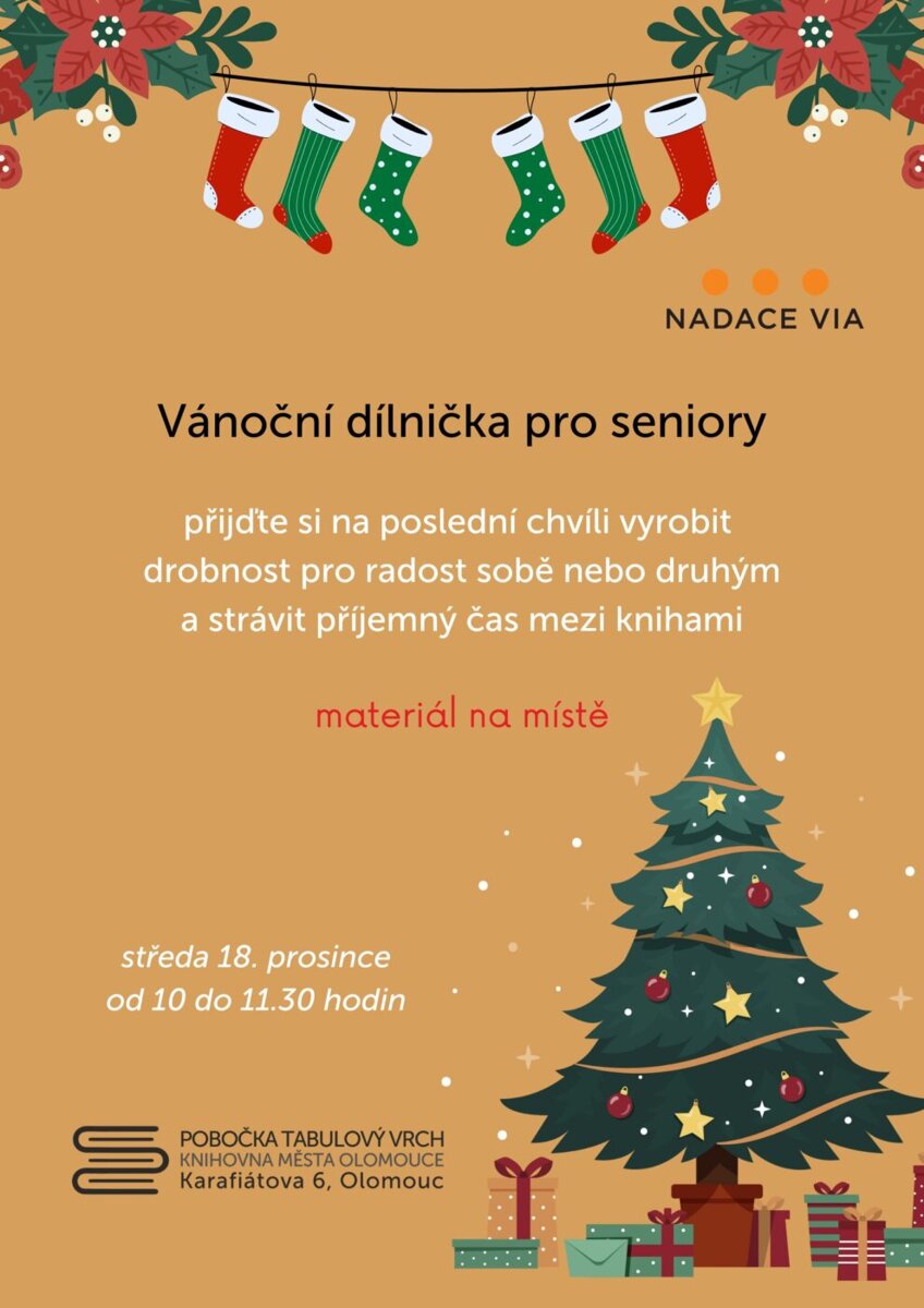 Vánoční dílnička pro seniory