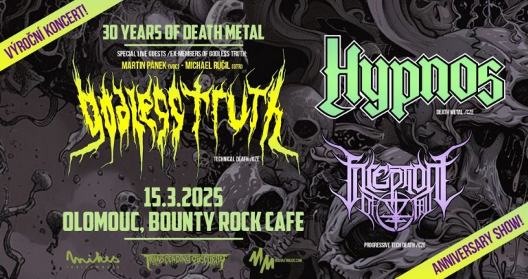 Koncert k 30. výročí založení metalové kapely Godless Truth