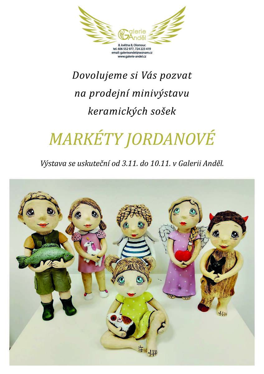 Prodejní minivýstava keramických sošek