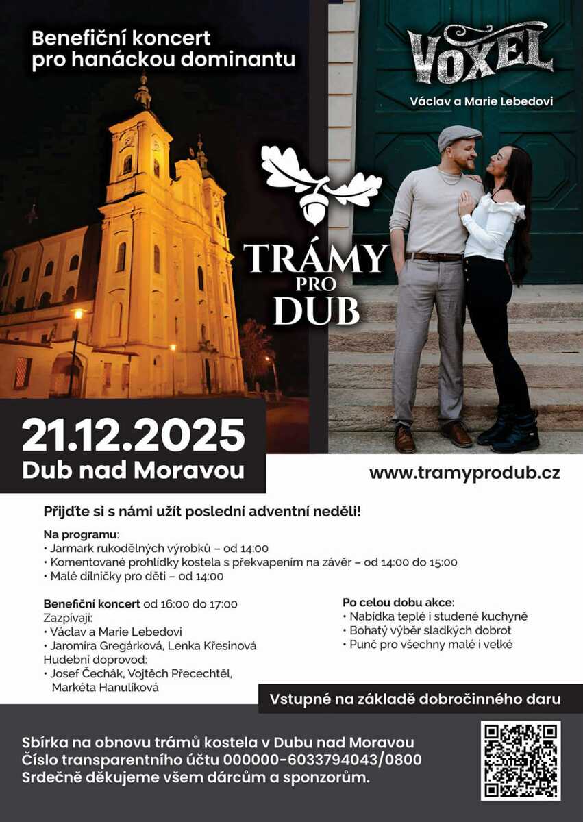 Trámy pro Dub – benefiční adventní odpoledne v Dubu nad Moravou