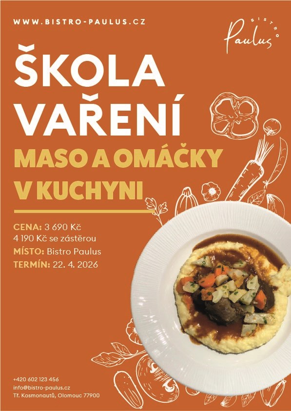 Škola vaření s Romanem Paulusem: Maso a omáčky v kuchyni