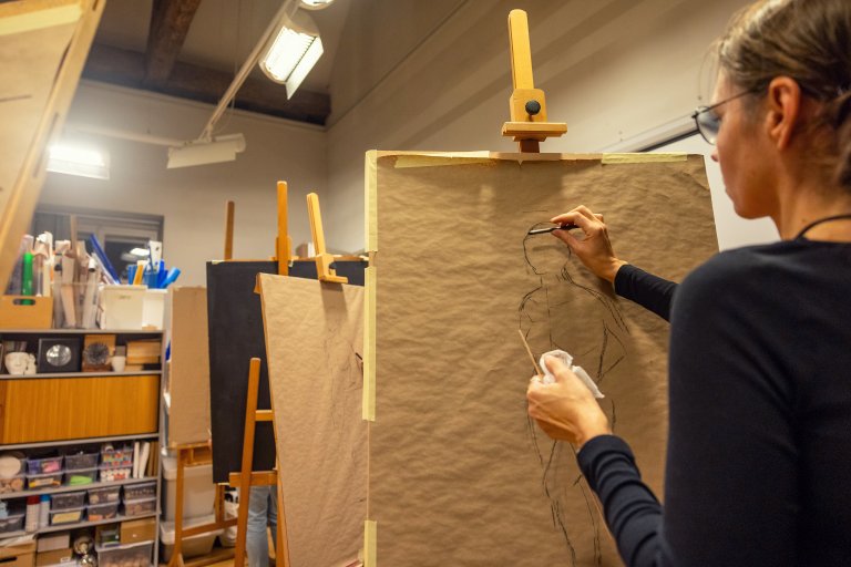 Večerní kresba s hvězdičkou