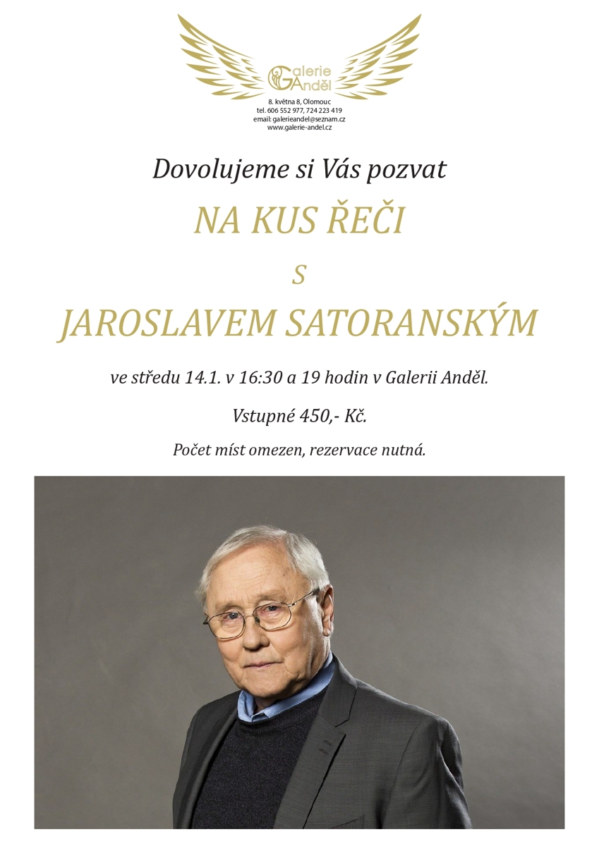 Na kus řeči s Jaroslavem Satoranským