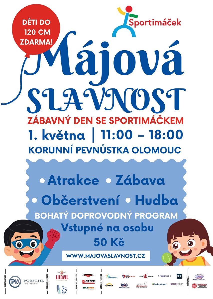 Májová slavnost a zábavný den se Sportimáčkem