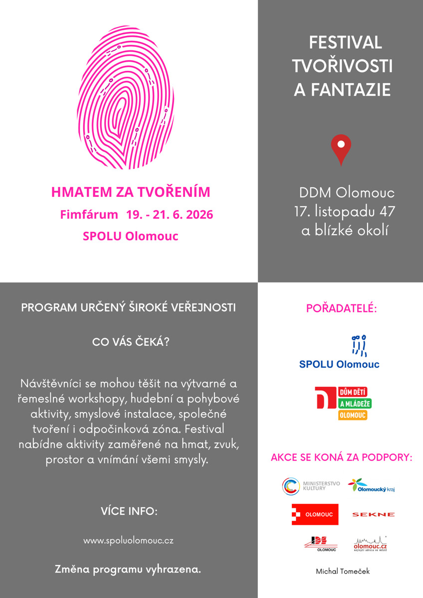 FIMFÁRUM – Hmatem za tvořením