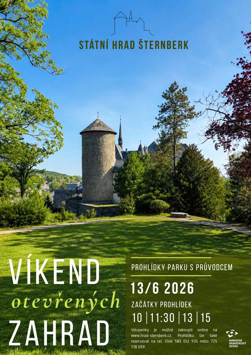 Víkend otevřených zahrad na hradě Šternberk