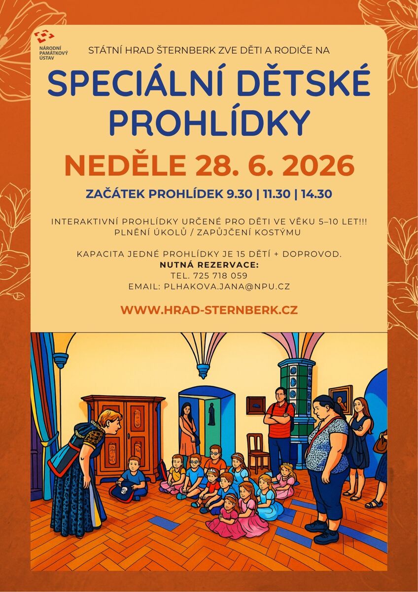 Speciální dětské prohlídky na hradě Šternberk