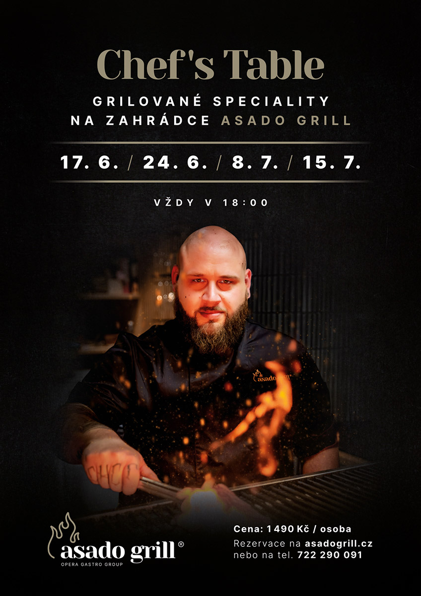 Chef's Table v Asado Grill: Večer plný chutí, příběhů a grilovaných specialit