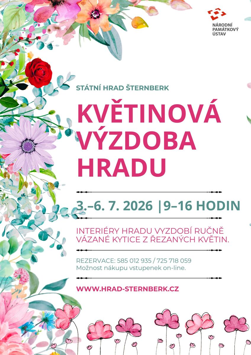 Květinová výzdoba hradu
