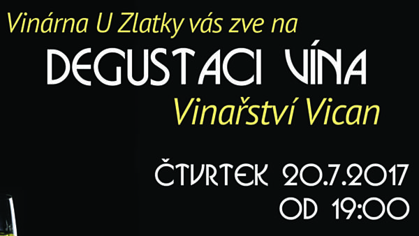Degustace vína Vinařství Vican