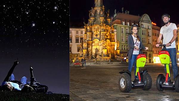 Romantický výlet za perseidami na Segway z Olomouce
