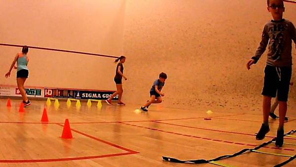 Juniorský squash kemp na konci prázdnin