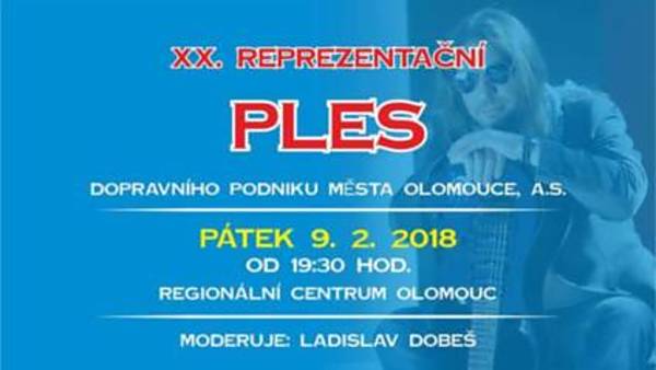 XX. reprezentační ples Dopravního podniku města Olomouce