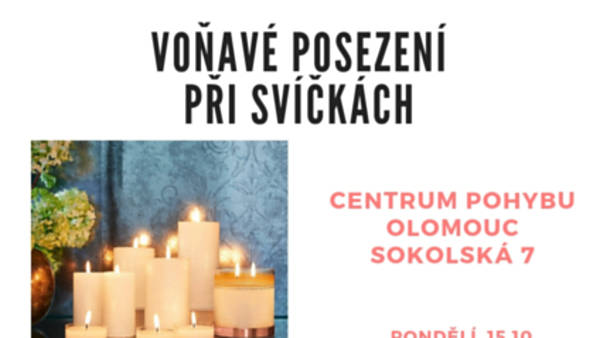Voňavé posezení při svíčkách