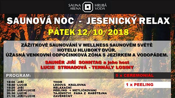 Saunová noc - Jesenický relax