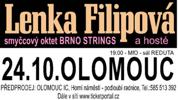 Lenka Filipová - přesunuto na leden 2019
