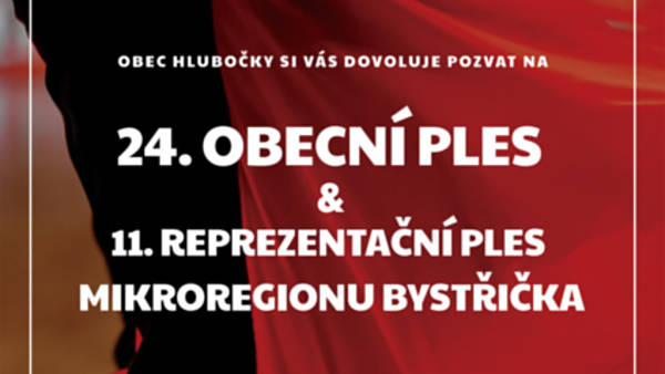 24. obecní ples obce Hlubočky  a 11. reprezentační ples Mikroregionu Bystřička