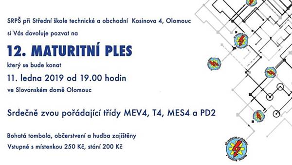 12. maturitní ples SŠTO Olomouc