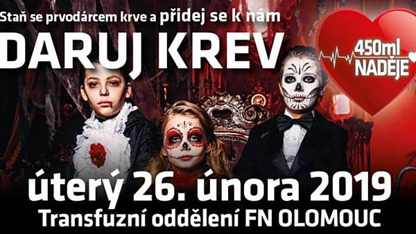 Staň se prvodárcem a daruj krev Olomouci!