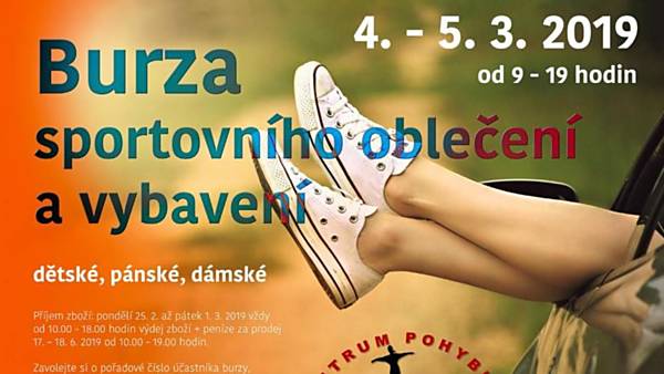 Burza sportovního oblečení a vybavení
