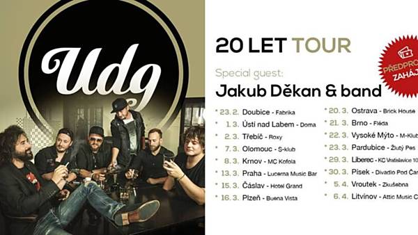 UDG - 20 let tour / Olomouc + Jakub Děkan & band