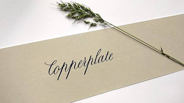 Kurz kaligrafie – Copperplate