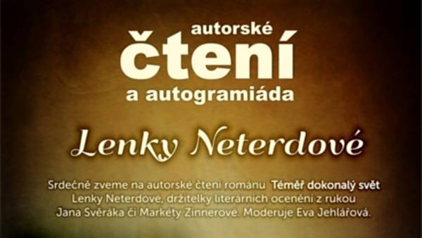 Autorské čtení a autogramiáda Lenky Neterdové