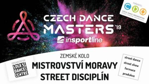 CZECH DANCE MASTERS INSPORTLINE 2019 - Mistrovství Moravy Street disciplín
