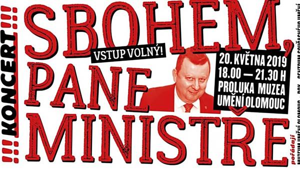 Koncert Sbohem, pane ministře