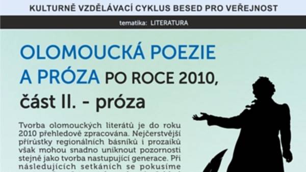 Olomoucká poezie a próza po roce 2010, část II – próza