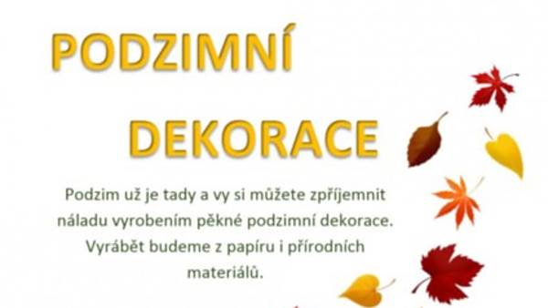 Podzimní dekorace