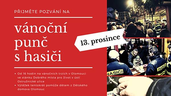 Vánoční punč s olomouckými hasiči