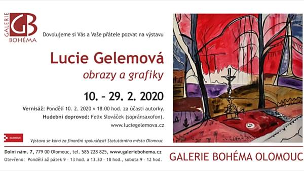 Lucie Gelemová: obrazy a grafiky