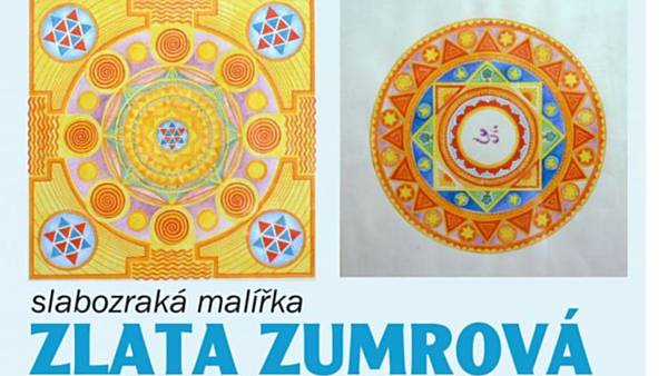 Výstava slabozraké malířky Zlaty Zumrové