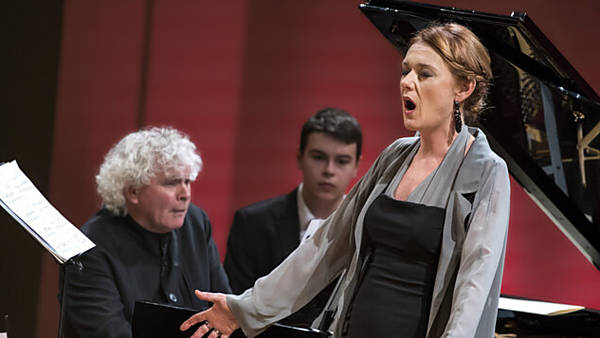 Magdalena Kožená a Simon Rattle ve vile Tugendhat