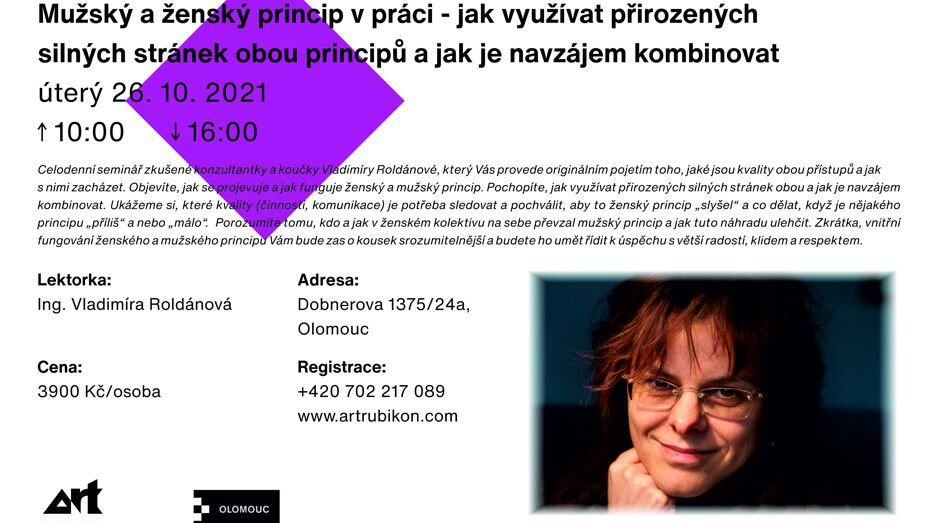 Mužský a ženský princip v práci - Vladimíra Roldánová