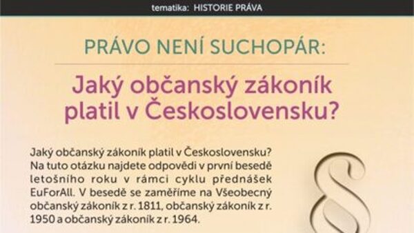 Jaký občanský zákoník platil v Československu?