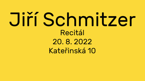 Jiří Schmitzer recitál