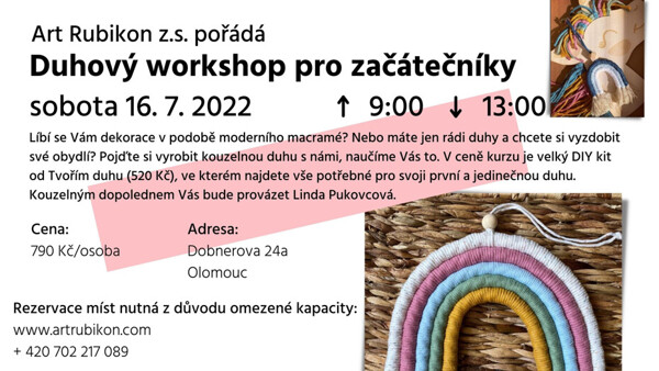 <strike>Duhový workshop</strike> - ZRUŠENO