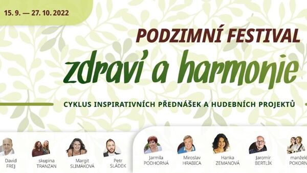Podzimní festival zdraví a harmonie - čtvrtek 29. 9.