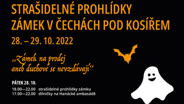 Strašidelné prohlídky na zámku Čechy pod Kosířem