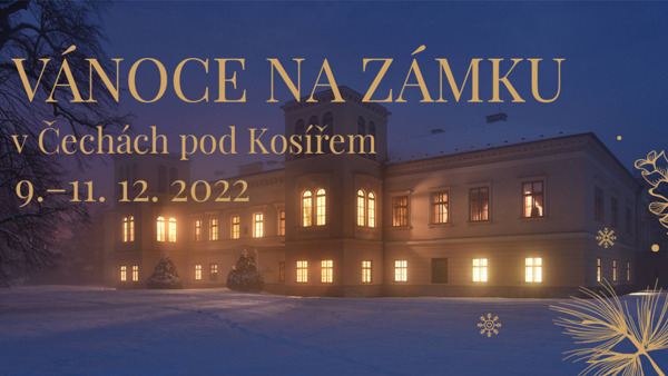 Vánoce na zámku v Čechách pod kosířem