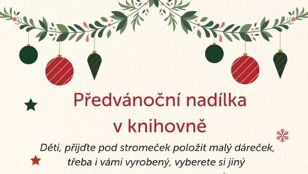 Předvánoční nadílka v knihovně